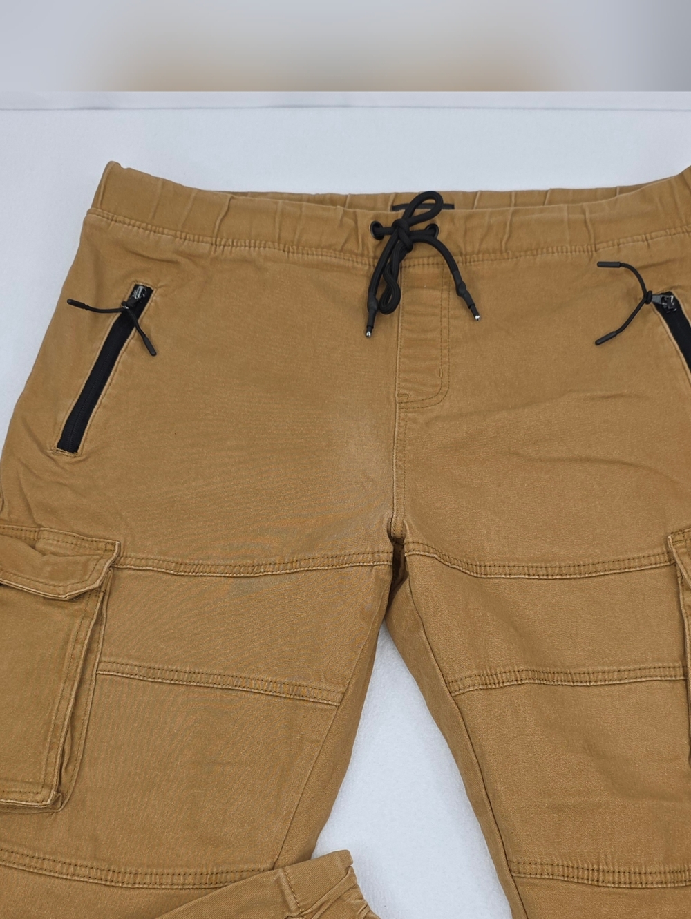 Steve's Jeans Men's Cargo Jogger Pants Brown Size 2X AC-3421 - Picture 2 of 9